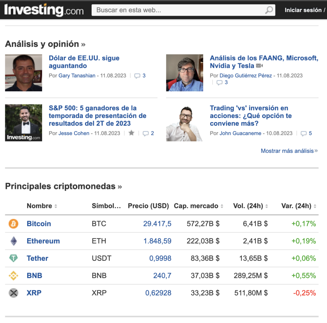 Los motivos por los que me he unido a https://es.investing.com/ como analista y mentor de trading